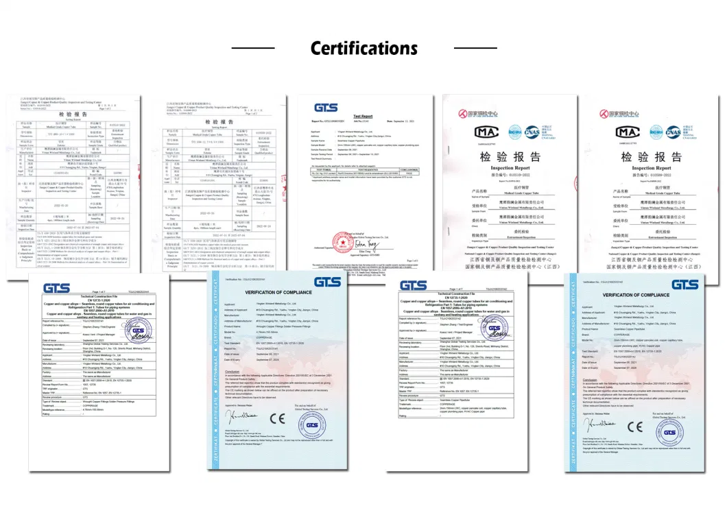 Manufacturers Supply Household Air Conditioning Mechanism Cold Fittings Copper Distribution Pipe Collection