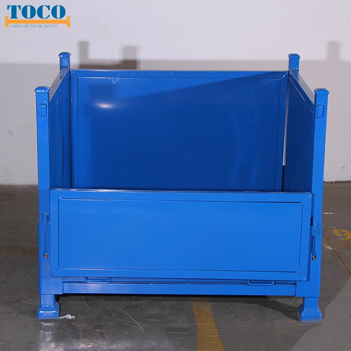 Factory Supply Ce Certified Foldable Customized Steel Pallet Stillage